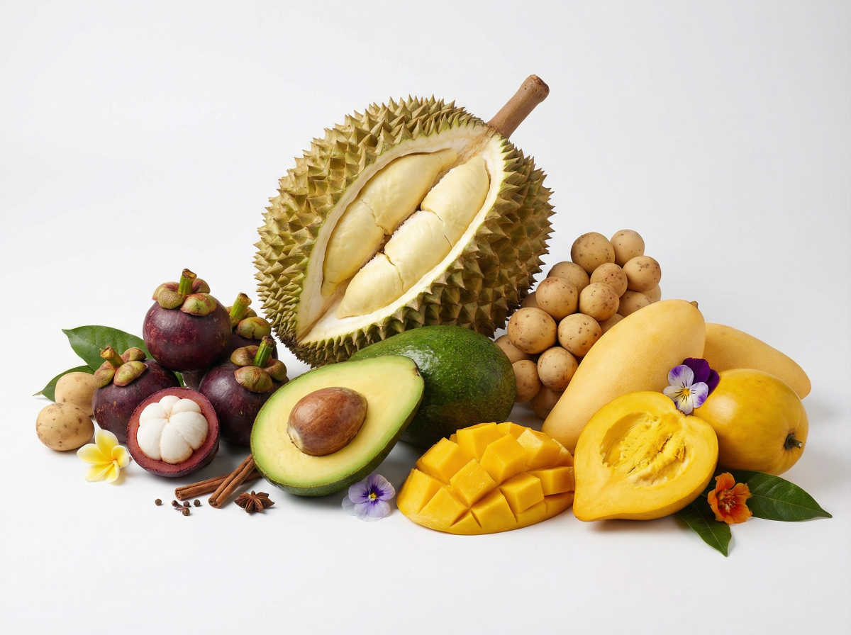 Fresh organic fruit from the garden